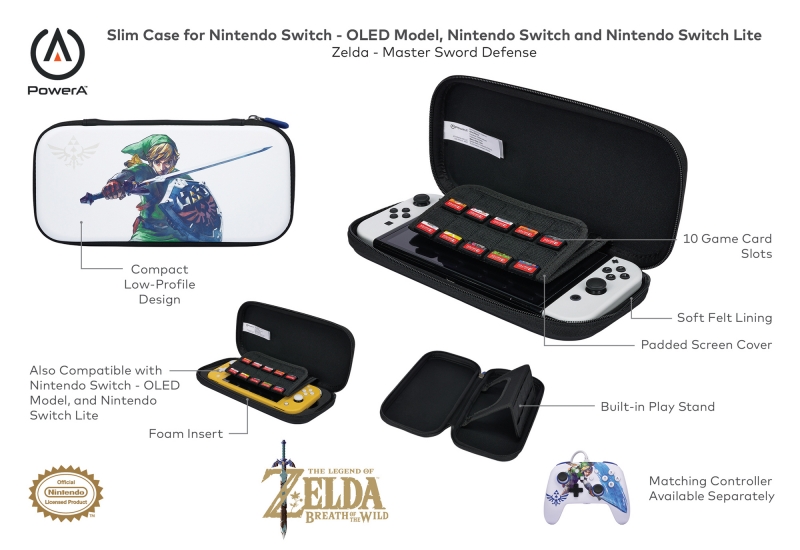 PowerA Slim Case for Nintendo Switch - OLED Model, Nintendo Switch or ...