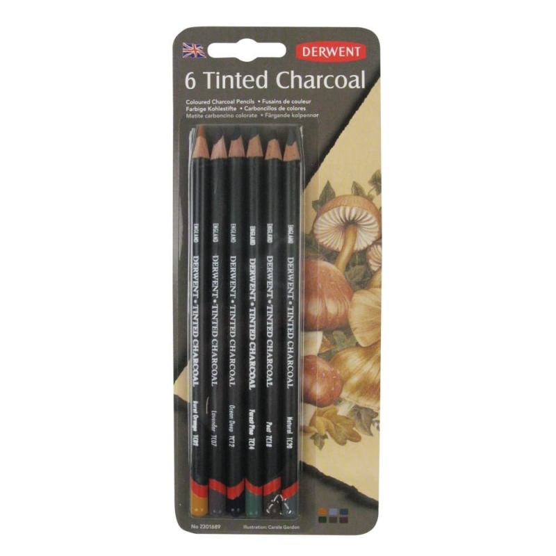 Derwent : Tinted Charcoal Pencil : Mountain Blue