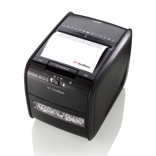 GBC AutoFeed+ Home Shredder, 60X, Micro-Cut, P-4, 60 Sheets