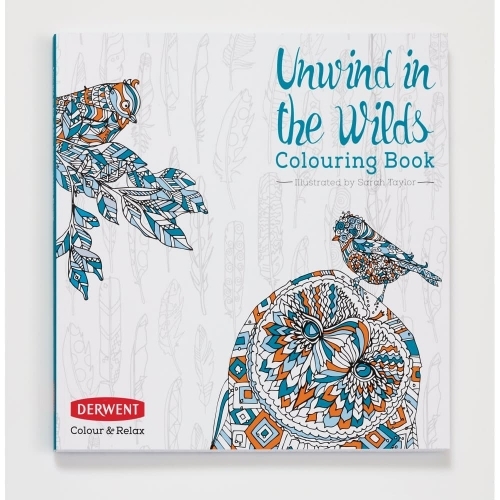 DERWENT Unwind in the Wilds Colouring Book